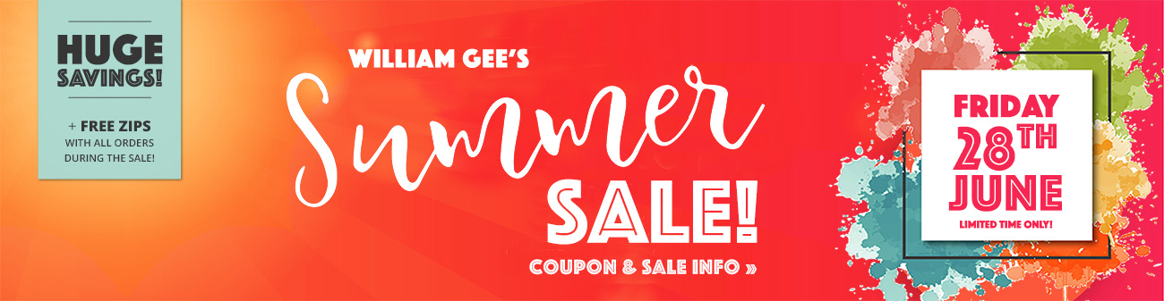 William Gee Summer Sale 2019