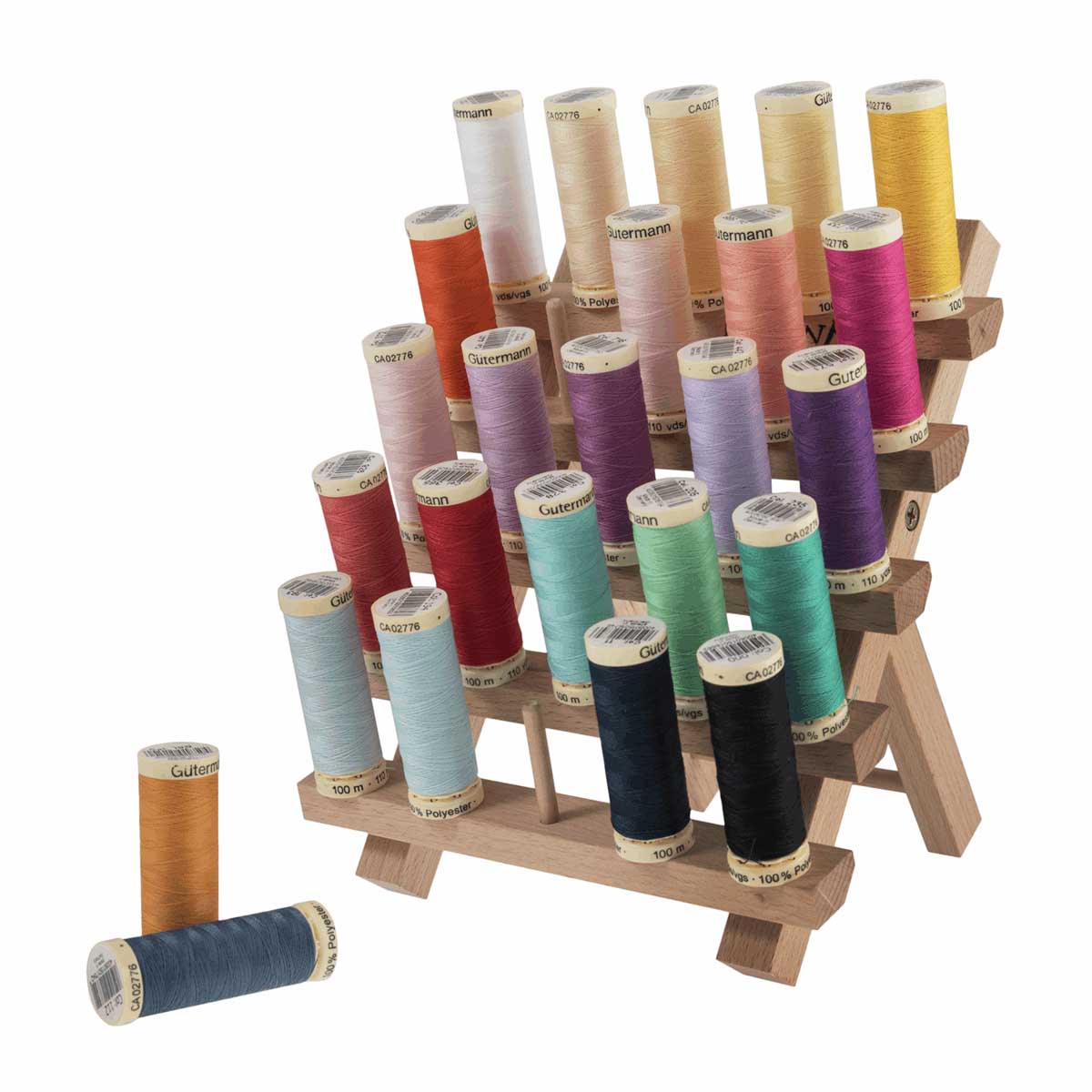 Spool Holder: Beech Wood, 25 spools - Free Delivery | William Gee UK