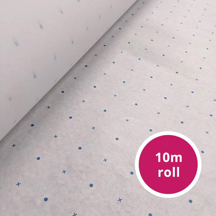 1 metre Sewing,dressmaking spot & cross Pattern Paper marked in inches-36" wide 