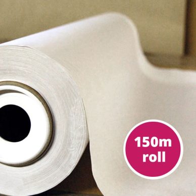 White Marking Tracking Paper 150m Roll - William Gee UK
