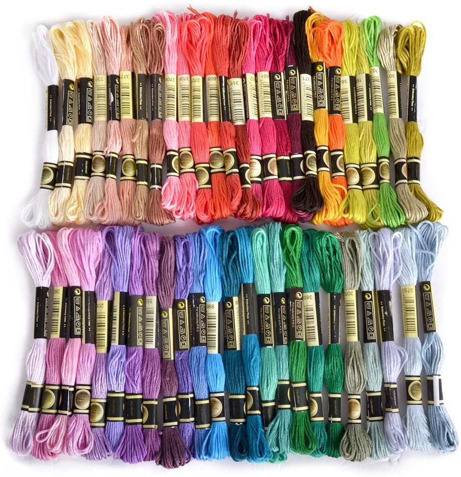 25 VARIEGATED SOLID SKEINS COTTON EMBROIDERY THREAD FLOSS UK NEW 100 ANCHOR 
