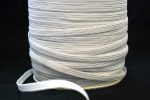 6 cord Flat Elastic 5mm in white - William Gee UK