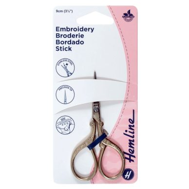 Hemline Embroidery Scissors 9cm - William Gee UK