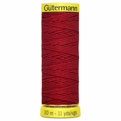 Gutermann Shirring Elastic Red 10m - William Gee UK
