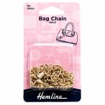 Hemline Bag Chain Gold colour 120cm - William Gee UK