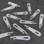Clear Nylon Shirt Clips 35mm - William Gee UK