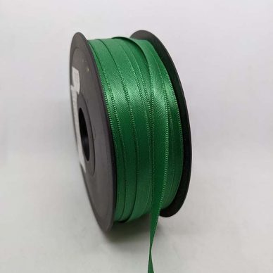 Satin Ribbon 6.5mm Emerald - William Gee UK