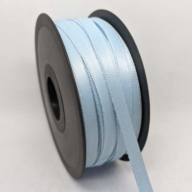 Satin Ribbon 6.5mm Light Blue - William Gee UK