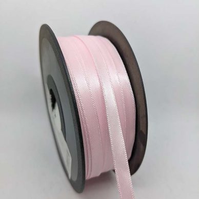Satin Ribbon 6.5mm Pale Pink - William Gee UK