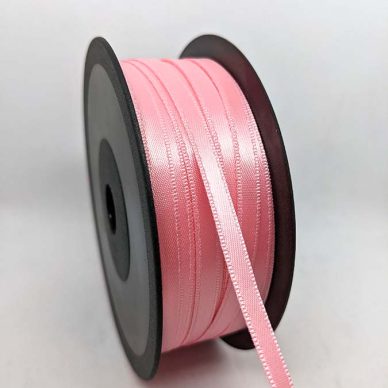 Satin Ribbon 6.5mm Pink - William Gee UK