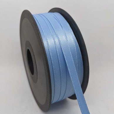 Satin Ribbon 6.5mm Sky Blue - William Gee UK