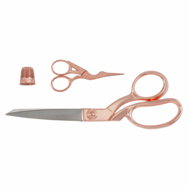 Dressmaking Scissors Gift Set Rose Gold 22cm - William Gee