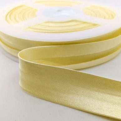 Satin Bias Binding 19mm - Lemon