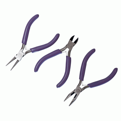 3 Piece Plier Set for Sewing Craft and Jewellery - William Gee UK