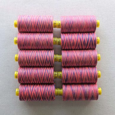 Gutermann Mara Multicoloured Sewing Threads box of 10 spools colour 9814 - William Gee UK