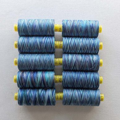 Gutermann Mara Multicoloured Sewing Threads box of 10 spools colour 9957 - William Gee UK