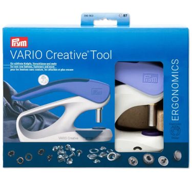 Prym Vario Creative Tool for Punching non-sew buttons in box - 390903 - William Gee Online Haberdashery UK