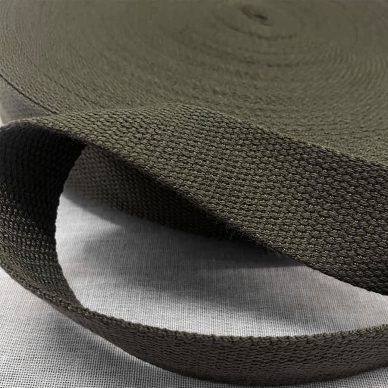 Cotton Webbing 30mm Army Green - William Gee Uk
