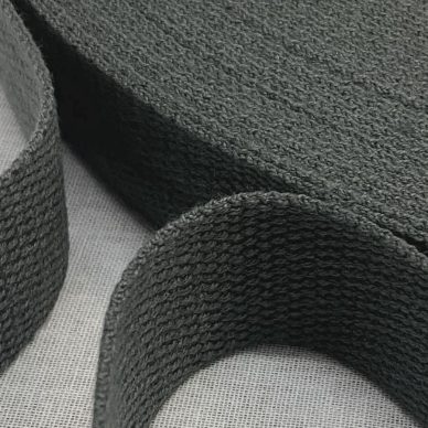 Cotton Webbing 30mm Charcoal - William Gee Uk