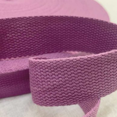 Cotton Webbing 30mm Lilac - William Gee Uk