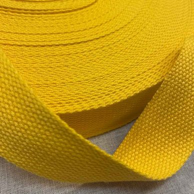 Cotton Webbing 30mm Yellow - William Gee Uk