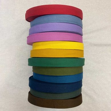 Other colours available in the cotton webbing 30mm range