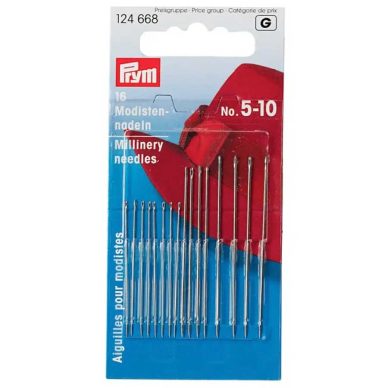 Prym Millinery Needles 5-10 124668 - William Gee Uk