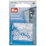 Prym 9mm sew on snap fasteners transparent square - William Gee UK